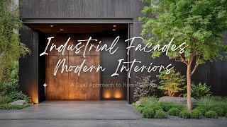 Industrial Facades and Modern Interiors: A Dual Approach to Home Design