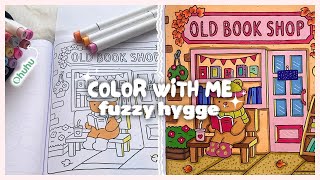 ASMR Color With Me #10 📚🎨 | Fuzzy Hygge Coloring Book! (Ohuhu Markers)