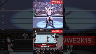 WWE2K24 VS WWE2K19 🤔😲 Physics 😬👎