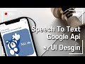 Speech to text in android studio | Part 1 | UI Design | Google cloud | XML, JAVA