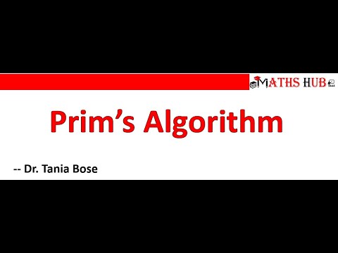 Minimum Spanning Tree Using Prim's Algorithm (Tree Part-13) - YouTube