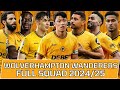 WOLVERHAMPTON WANDERERS FULL SQUAD SEASON 2024/25 | Wolves FC Official Squad