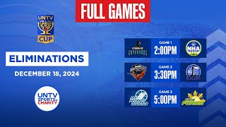 LIVE FULL GAMES: UNTV Cup Season 11 Eliminations at Amoranto Arena, Quezon City | December 18, 2024