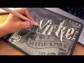 how i created a wicked christmas lettering in procreate 🫧💚🩷🧹