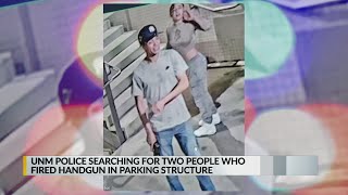 UNM police looking for two people who fired gun in parking garage