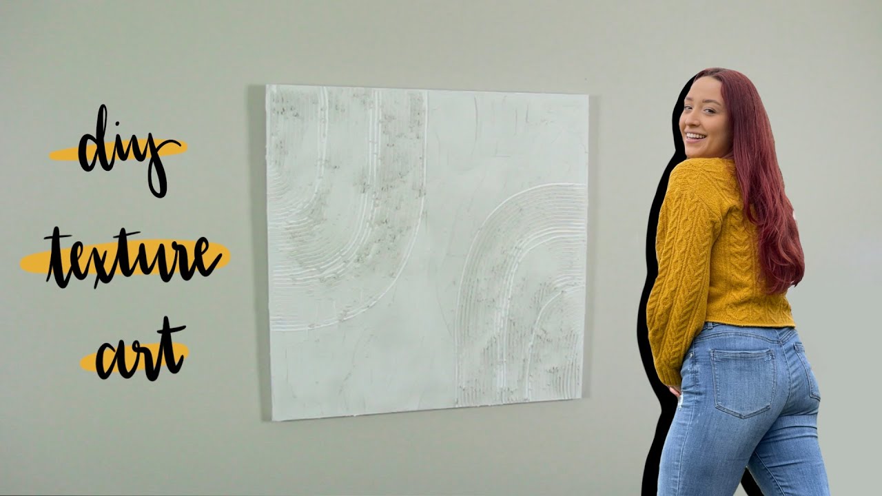 Diy Texture Art How To Make A Textured Canvas Painting Youtube