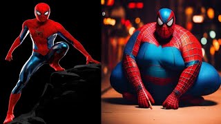 Superheroes but Fat 💥🍿( All  characters ) Marvel &  Dc (Avengers ) #spiderman