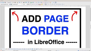 How to add Border in LibreOffice Writer