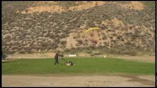 First foot launch flight on a Fazer 8m.   Speedflying Soboba - SpeedflyUSA