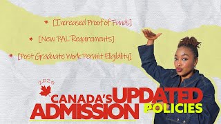 NEW Admission Requirements for International Students 2025 - Study in Canada 🇨🇦| PGWP || BYDALESMITH
