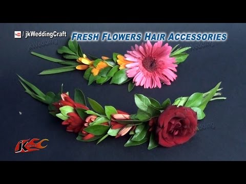 DIY How to Make a fresh Flower Hair Accessories | JK Wedding Craft033 DIY How to Make a fresh Flower Hair Accessories | JK Wedding Craft033