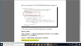 Set up Proxy-N-VPN HTTP/HTTPS proxies in Python 2