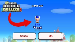 How To UNLOCK Blue Toad In New Super Mario Bros. U Deluxe!!! | Nintendo Switch