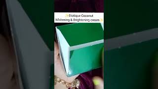 Biotique Coconut Whitening \u0026 Brightening cream/ under-200 #shorts #youtubeshorts #shortvedio