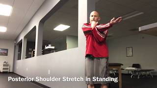 Posterior Shoulder Stretch in Standing