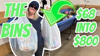 $68 into $800 Goodwill Outlet The BINS Resellers Dream