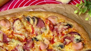 QUICK pizza dough / Homemade pizza / Pizza recipe