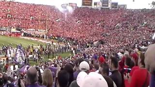 TCU Entering Rosebowl for Kickoff