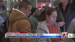 Post-Christmas travel rush not too bad for RDU passengers