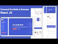 React Portfolio Website Tutorial - Build React JS Portfolio Website -  Fully Responsive
