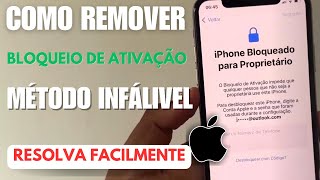 😭REMOVER BLOQUEIO DE ATIVAÇÃO SEM CONTA ICLOUD/A SENHA/O E-MAIL!!