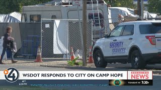 WSDOT responds to Chronic Nuisance Notice filed by city over Camp Hope