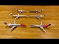 md 80 and md 90 maddogs airplane model collection