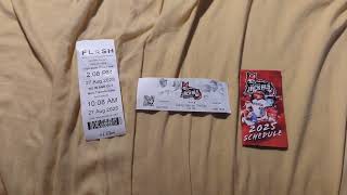 2025 New Jersey Jackals Pocket Schedule, Ticket Stub, Parking Ticket