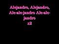 Lady GaGa-Alejandro-NEW-THE FAME MONSTER ALBUM lyrics