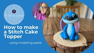 How to make a Stitch cake topper using sugar paste