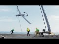 US Crazy Technique to Land Million $ Spy Drone in Middle of the Ocean