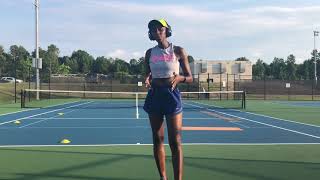 Tennis court workout: Mat, cones, \u0026 a ladder!