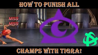 Tigra vs Mystic - how to punish heavy and special attacks with her heavy