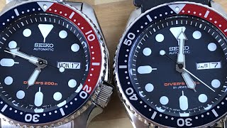 Seiko skx009 J vs K