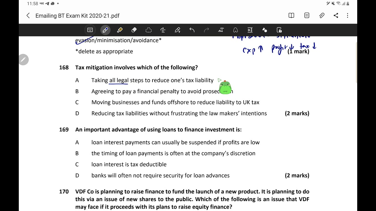 ACCA F1/BT - Exam Kit Solution - Chapter 13 Complete - YouTube