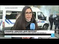 france dozens of police injured scores arrested after