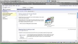 RSS setup in Google Reader Ordinateur