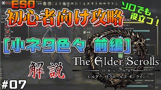 【ESO】ソロでも役立つ！初心者向け攻略「小ネタ色々 前編」解説【エルダースクロールズオンライン】#07