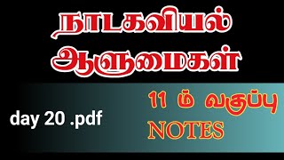 நாடகவியல் ஆளுமைகள் TNPSC