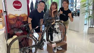 訂製單車停車展示架 custom wooden bike stand for franchise bike shop based in taichung tc