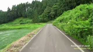 田舎の道（新潟県上越市板倉区）　Rural road of Japan