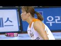 wkbl 2017 kb 스타즈 vs 삼성생명 박지수 골부터 자유투까지 다 성공하며 3점 플레이 .20171106