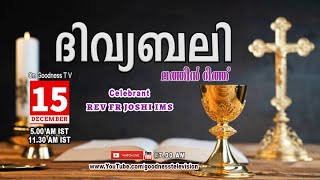 HOLY MASS|LATIN MASS| 15 DEC 2024 |REV FR JOSHI IMS|MALAYALAM QURBANA|TODAY MASS|GOODNESS TV