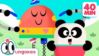 Head Shoulders Knees and Toes 🎶 Songs to Move to during Summer Games | Lingokids