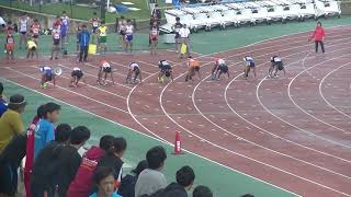 近江高校男子陸上競技部　陸協記録会　今荘１００ｍ　2018.9.22