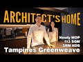 Touring a $700K ARCHITECT-DESIGNED 5-Room HDB at Tampines Green Wave | Singapore Property Home Tours