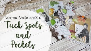 Junk Journal Tuck Spots And Pockets | Process Video | Craft With Me