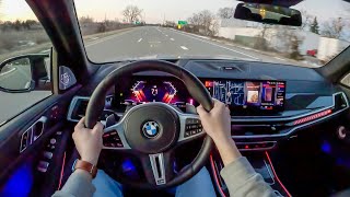 2023 BMW X7 M60i - POV Sunset Drive (Binaural Audio)