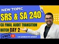 SRS & SA 240 Explained | Free Audit Transition Batch | CA Final