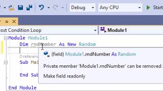 VB.Net Pre and Post Condition Loops